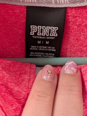 PINK Victoria's Secret Heathered Hot Pink Pullover